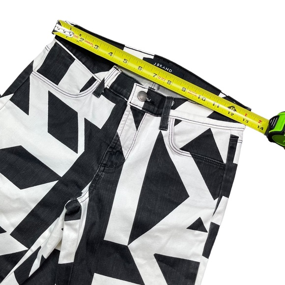 J Brand Super Skinny Black and White Cap Cant Print Womens Size 25 - Picture 15 of 15